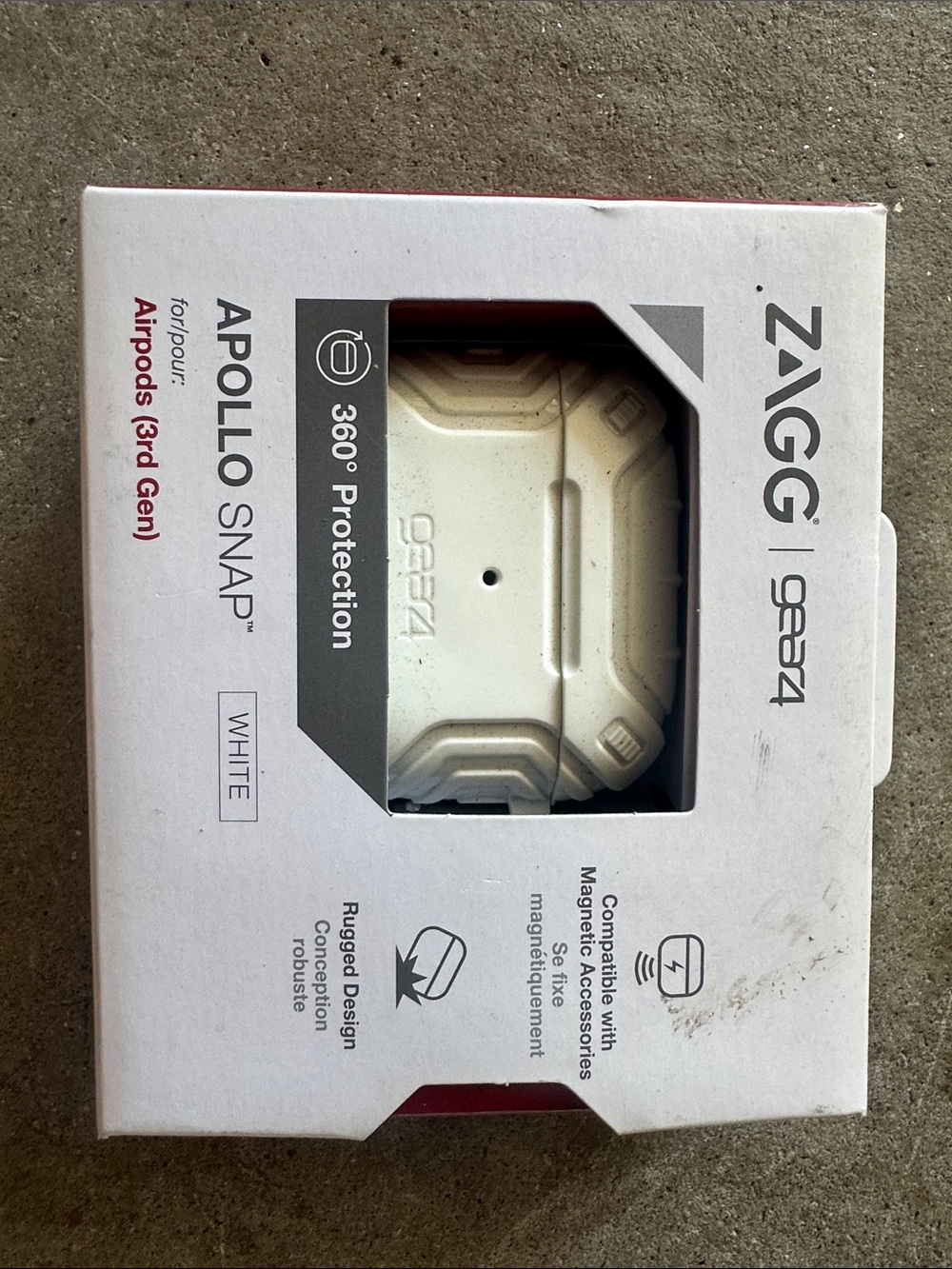 ZAGG Gear4 Apollo Snap White AirPods Case